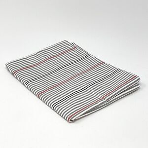 Ralph Lauren Red White Gray Black Striped Pillow Case Standard Cotton NEW